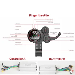 Factory Direct Sales 52v  60V 72V Intelligent Scooter Controller Dual Motor Scooter Parts And Accessories