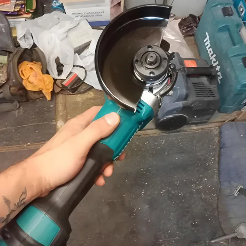 

️DGA402 Makita18V 125mm brushless lithium electric Angle grinder Rechargeable cutting machine High-power polishing machine