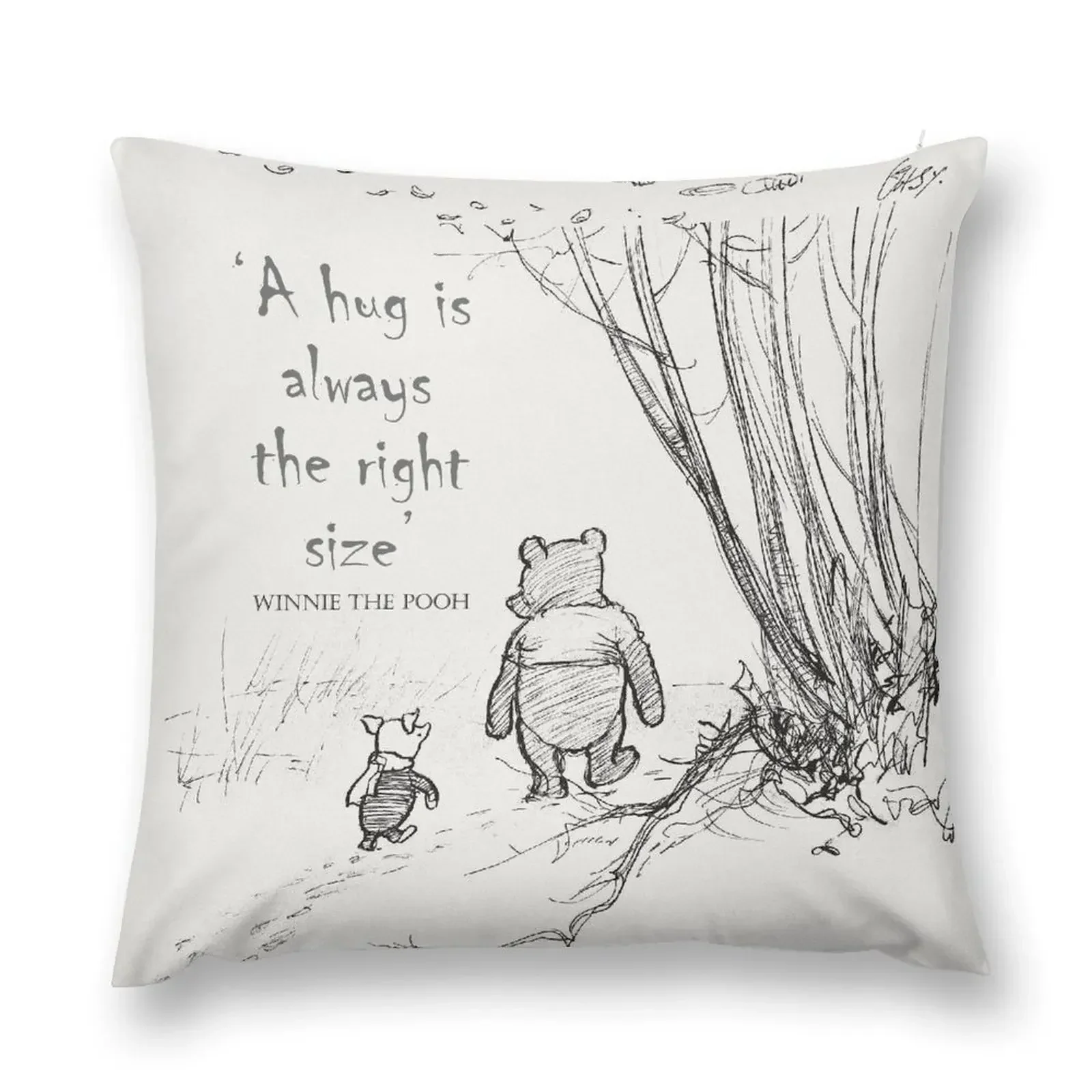 

A hug is always the right size Throw Pillow Decorative Cushions For Luxury Sofa Cushion Cover Christmas Pillow Cases pillow