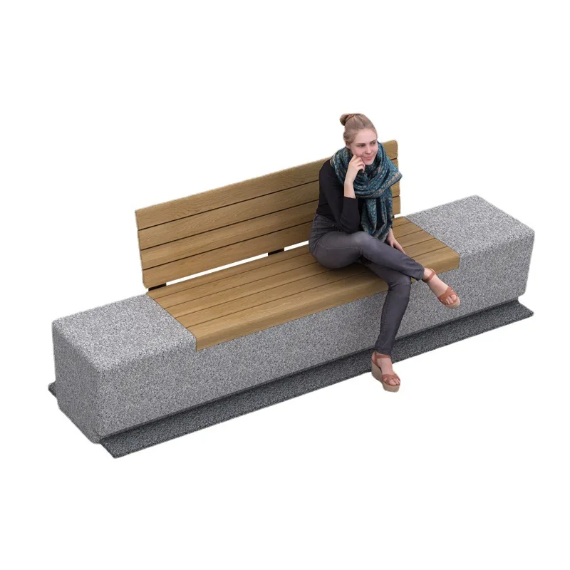 

Polygonal combination outdoor seat, stainless steel seat