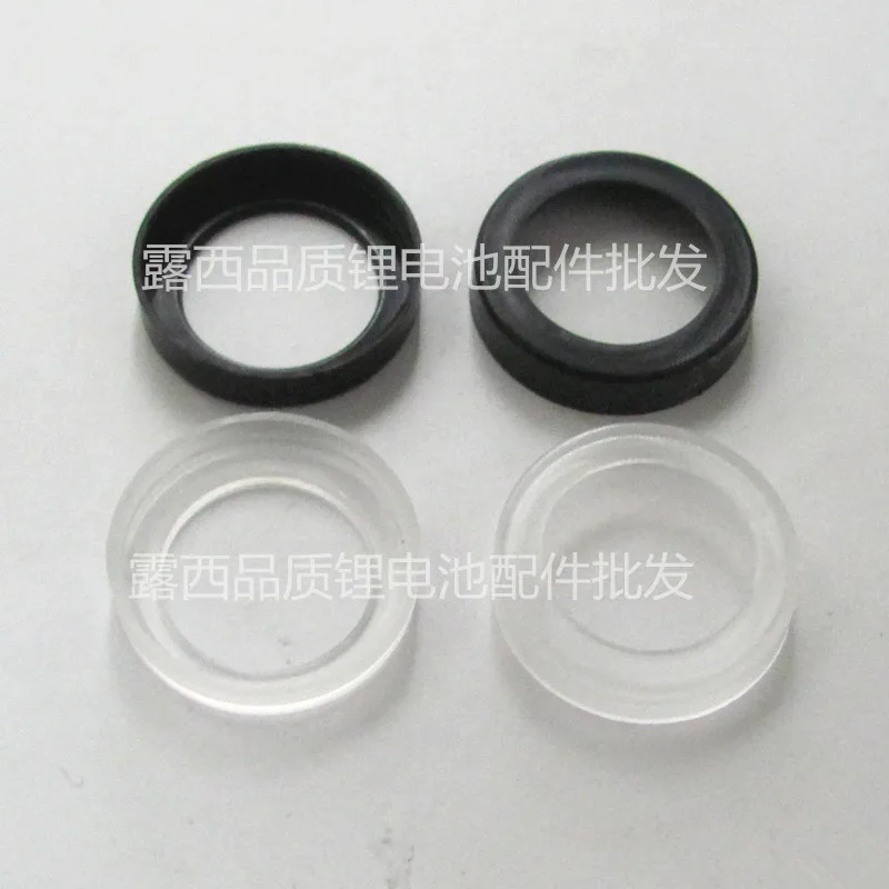 

100pcs/lot Manufacturers wholesale 18650 lithium battery sealing ring Black nickel cadmium ni-mh battery of synthetic aprons