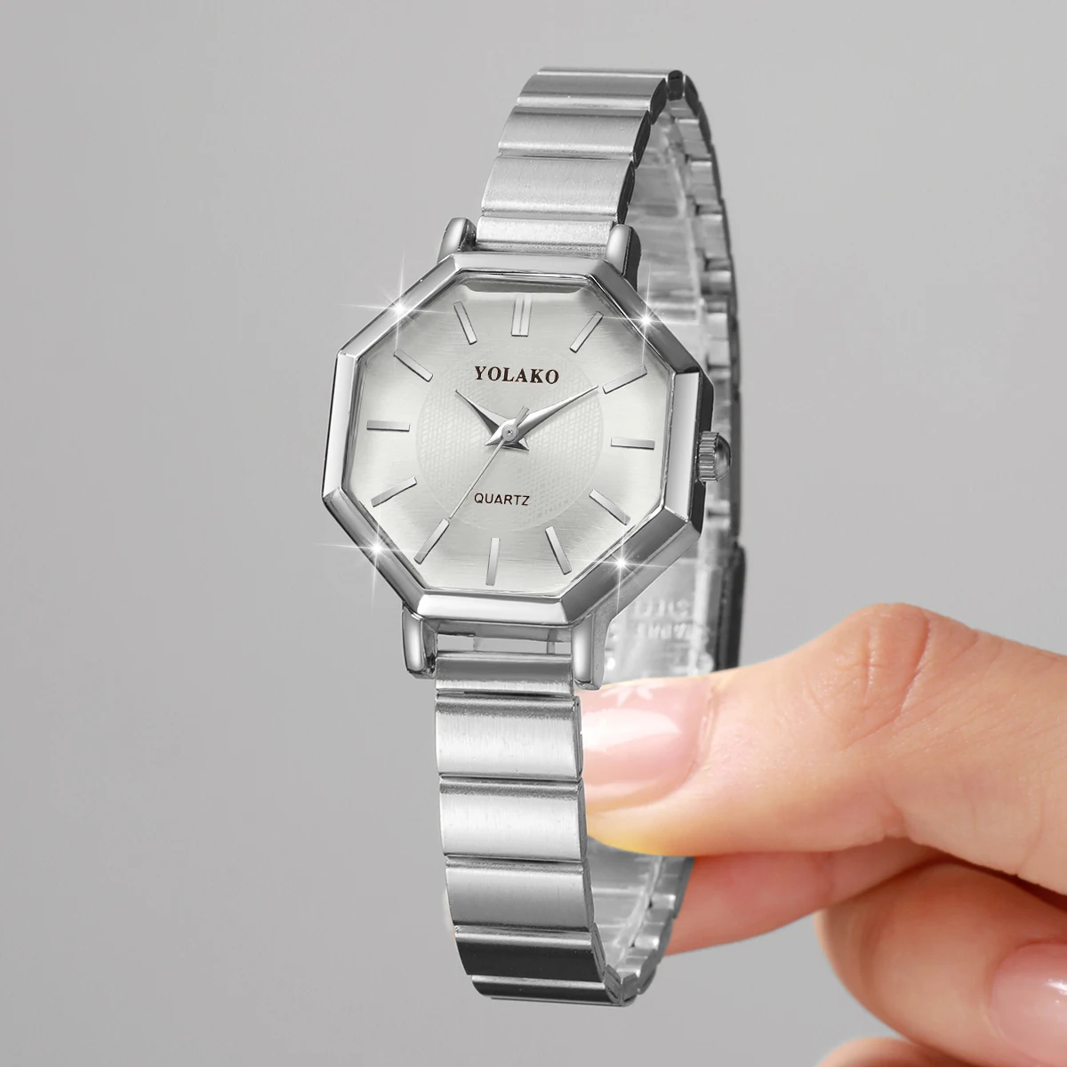 우아한 팔각형 여성용 쿼츠 시계 팔찌 스트랩 우아한 여 - Jewelry Watches Women 리뷰 및 가격