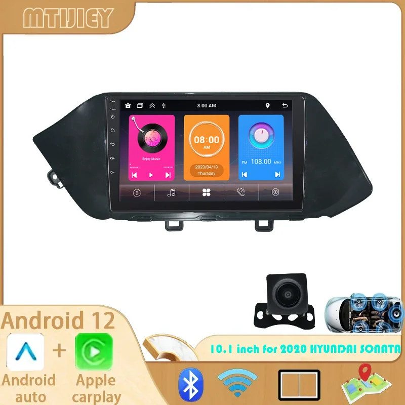 9 inch Android 12 For 2020 HYUNDAI SONATA UV Black LHD Carplay Car Radio Multimedia Player GPS WIFI 4G