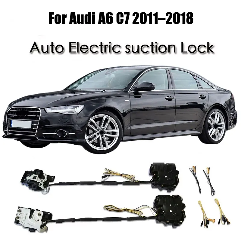 

For Audi A6 C7 2011–2018 Car Soft Close Door Latch Pass Lock Actuator Auto Electric Absorption Suction Silence Closer