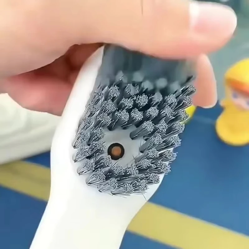 1/2pcs Shoes Brush Automatic Liquid Discharge Multifunction Press Out Shoes Cleaner Soft Bristles Clothes Brushes Cleaning Tool