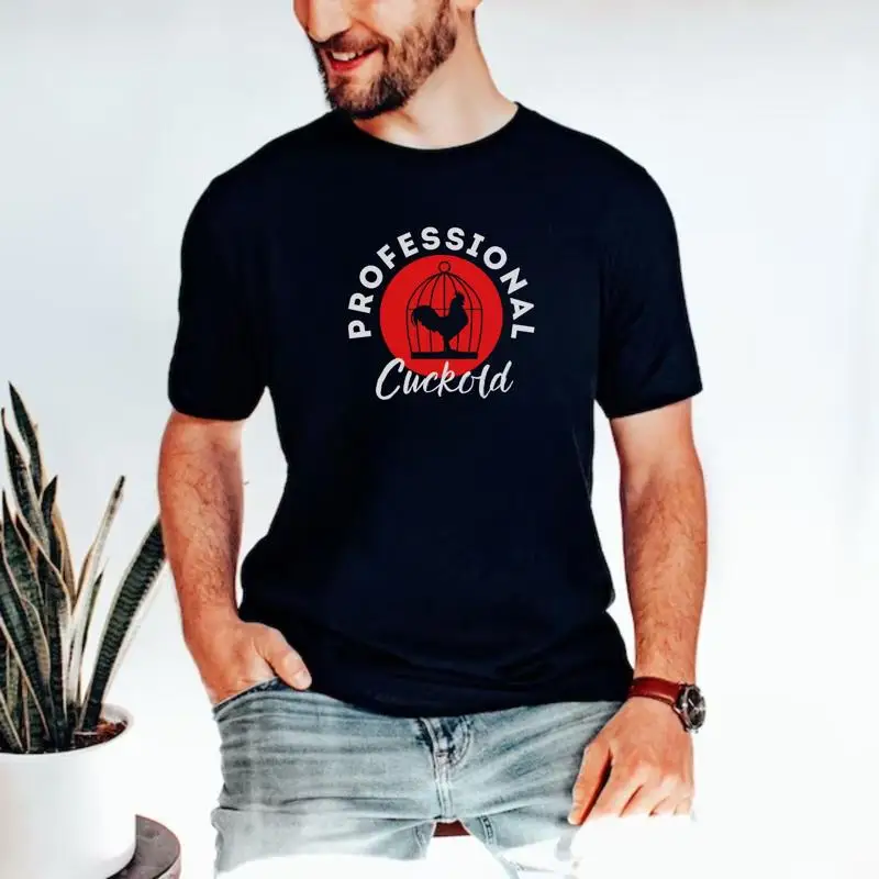 Camiseta profesional Cuckold, traje de fiesta Swinger, Cuckquean Bull Hotwife, tres regalos para marido, camisas de verano Vegas