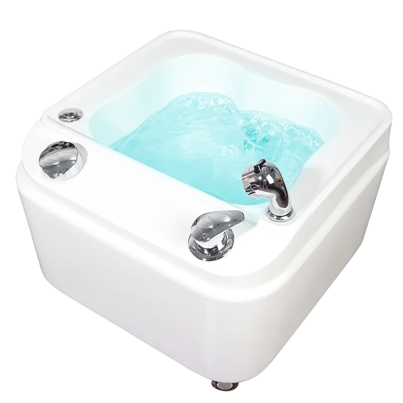 Footbath Foot Therapy Machine Beauty Salon Acrylic Massage Surf Light Spa Footbath Foot Therapy Bowl