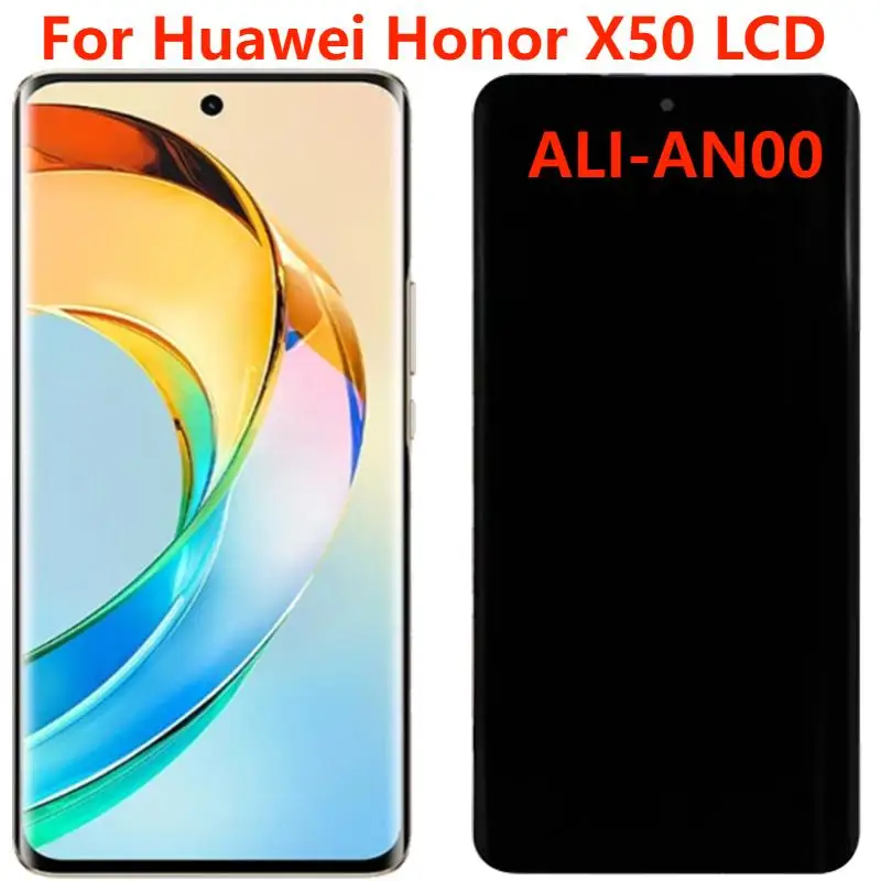 

6.78" Original AMOLED ALI-AN00 Display For Huawei Honor X50 LCD Display With Frame Touch Screen Digitizer Assembly Repair Parts