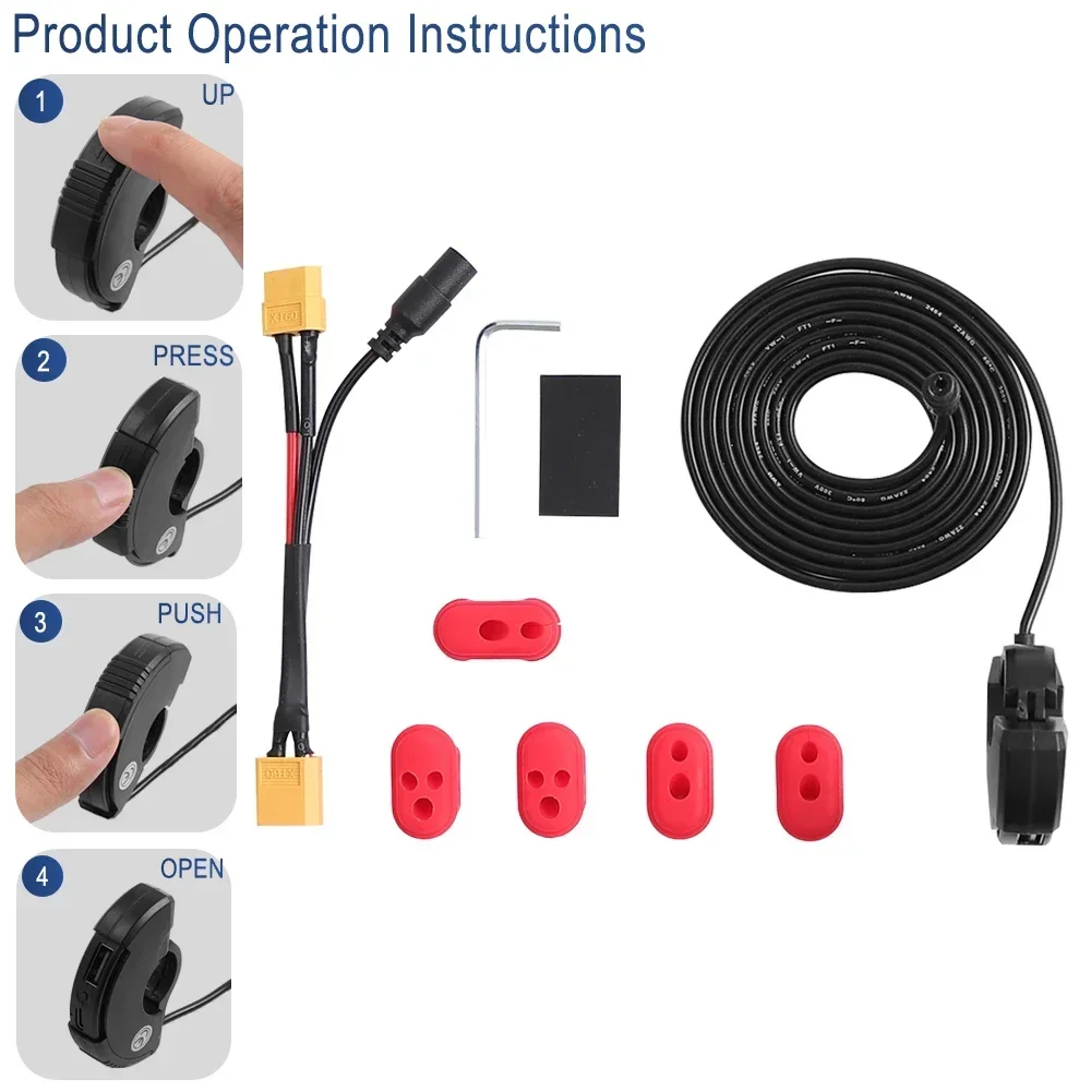 سكوتر كهربائي USB شاحن سريع محولات ل Kugoo G2 Pro /M4/S1 S2 S3 المقود شواحن المحمول التوصيل XT60 ميناء المقبس جزء