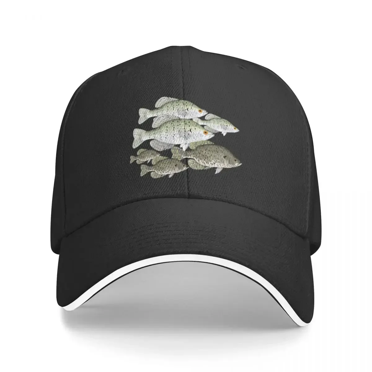 Crappie School Baseball Cap Sun Hat For Children foam party Hat Big Size Hat Elegant Women's Hats Men's