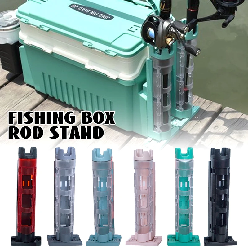 

Fishing Box Rod Stand Fishing Box Rod Barrel Holder Multifunctional Portable Fishing Box Pole Accessories (NO Fishing Box)