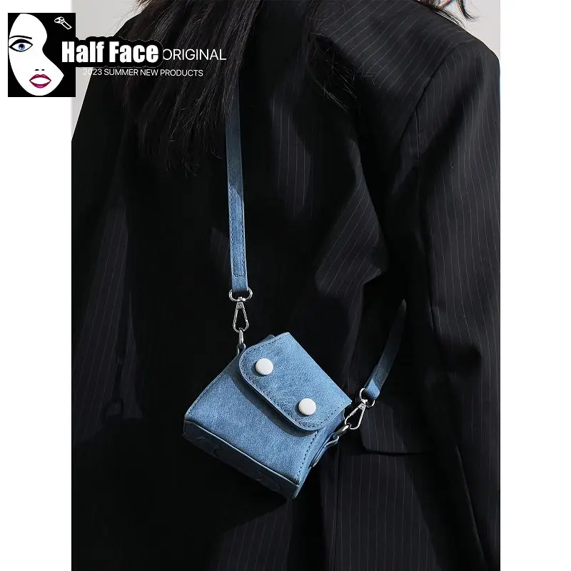 Y2k würzige Mädchen Harajuku Damen Gothic Handtaschen Punk Design Advanced Blue One Shoulder Lolita vielseitige Cross body Mini Taschen Tasche