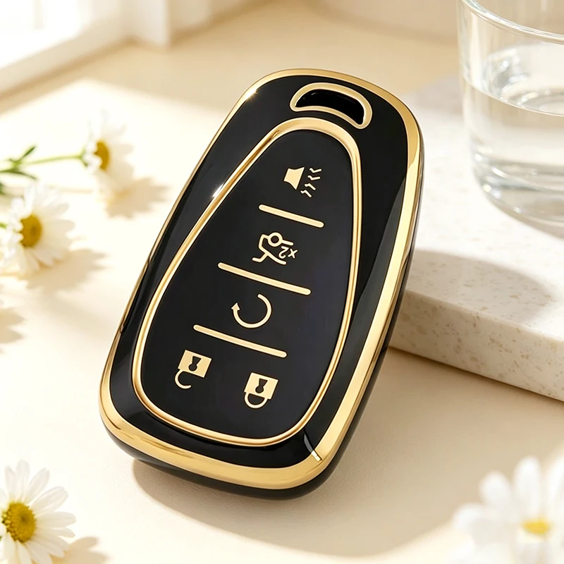 TPU Car Key Case Cover for Chevrolet Cruze Spark Sonic Camaro Volt Bolt Trax Malibu Blazer Traverse Seeker Onix Equino Orlando