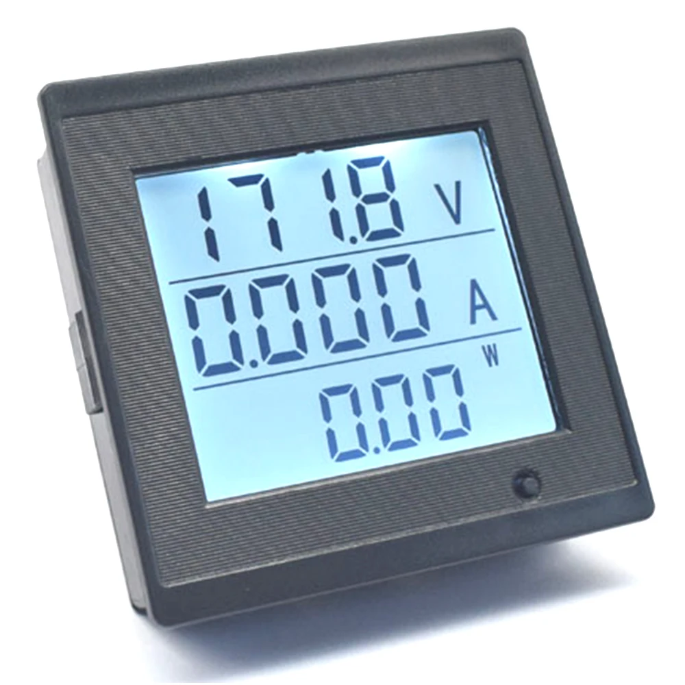 LCD Voltage Current Meter DC6-200V 20A Digital Display Power Consumption Impedance Multi-Function Meter Tester Tools With Alarm