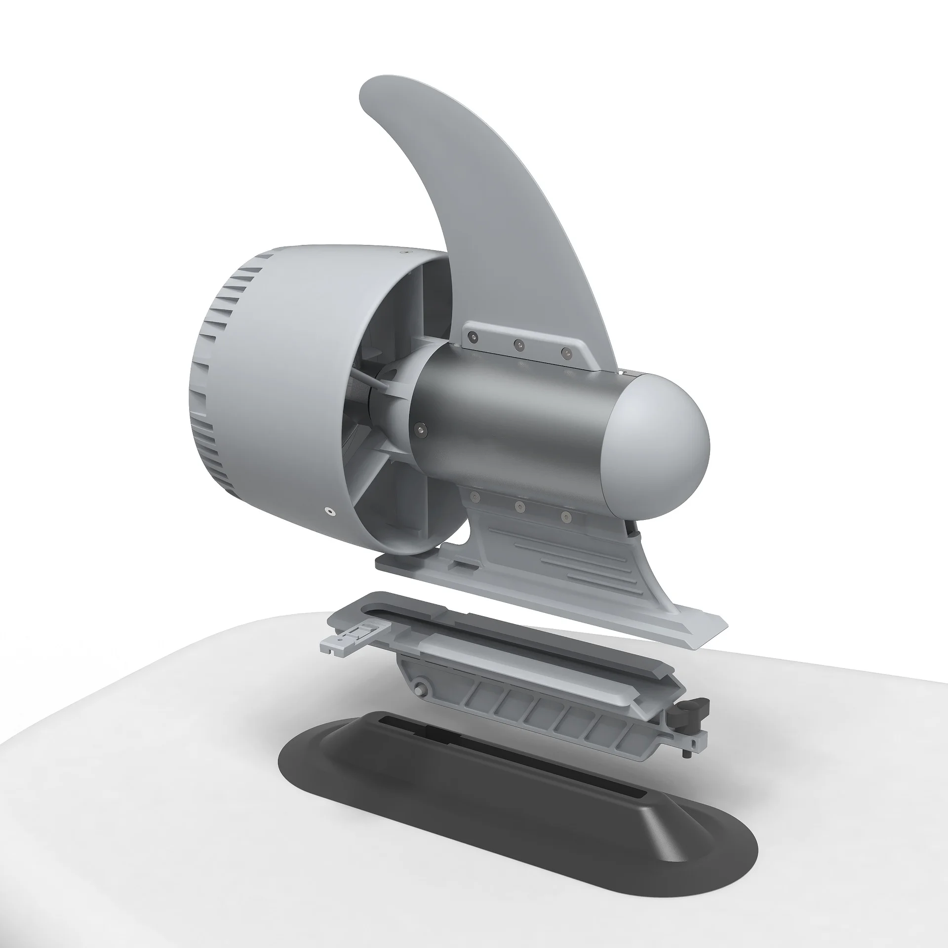 

10kg Thrust 3-Speed Adjustable Paddle Board Propeller with Large Capacity Battery Electric Surf Fin for Surfing 500W DC Motors