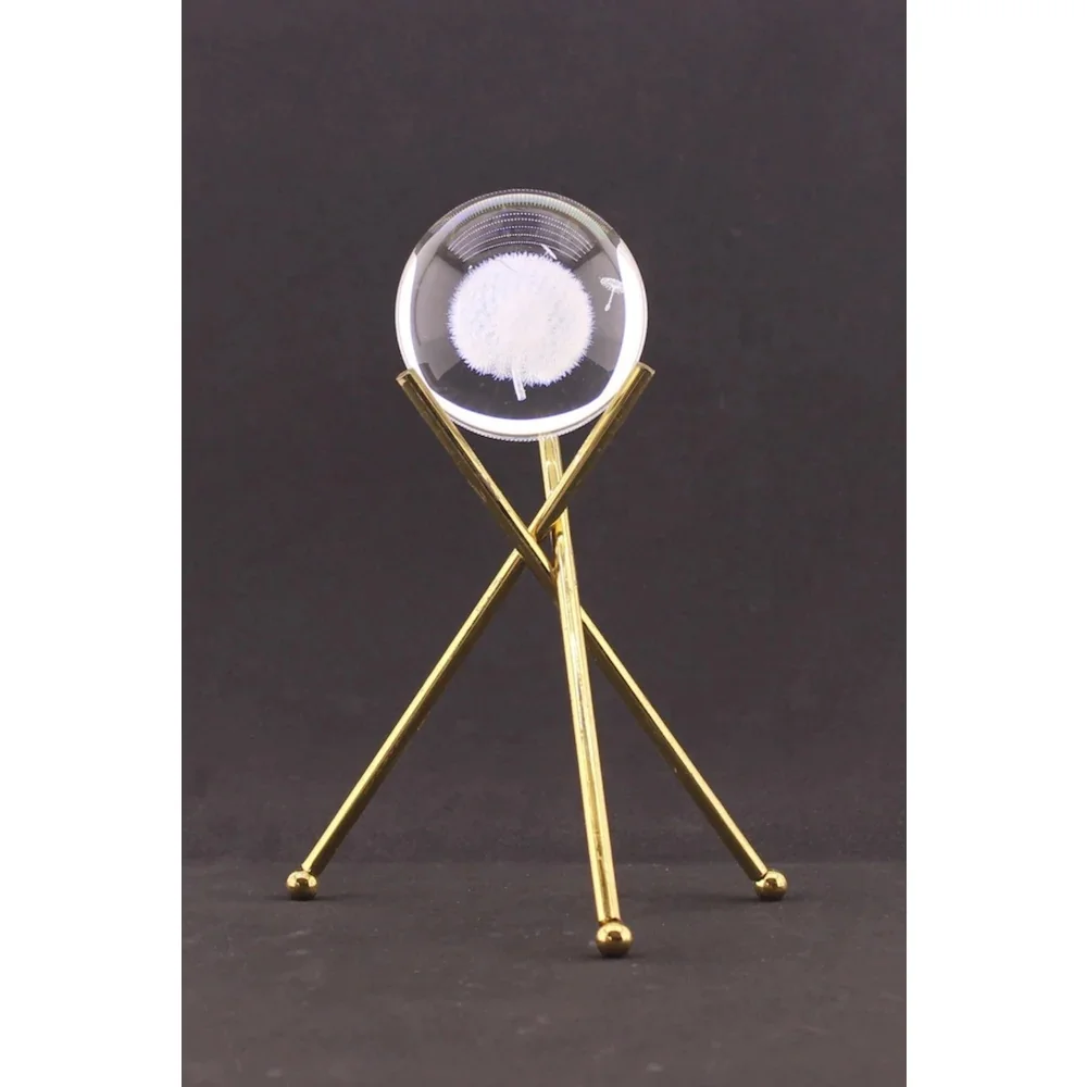 Metal gold leg dandelion decoration glass Sphere businessıklı, light stand, table lamp