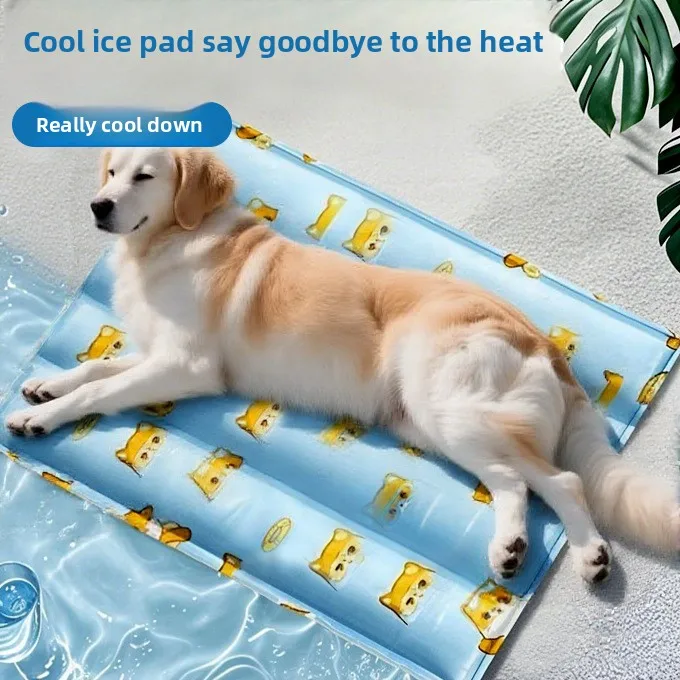 

Pet Cooling Mat for Dogs & Cats - Summer Ice Pad with Instant Chill, Breathable & Washable Cool Bed Mat for Hot Weather