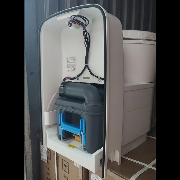 

Can Rota 90° Rv Toilet 30-50mm Fitting Thickness caravan Toilet with tank and Door Toilet for Motorhome
