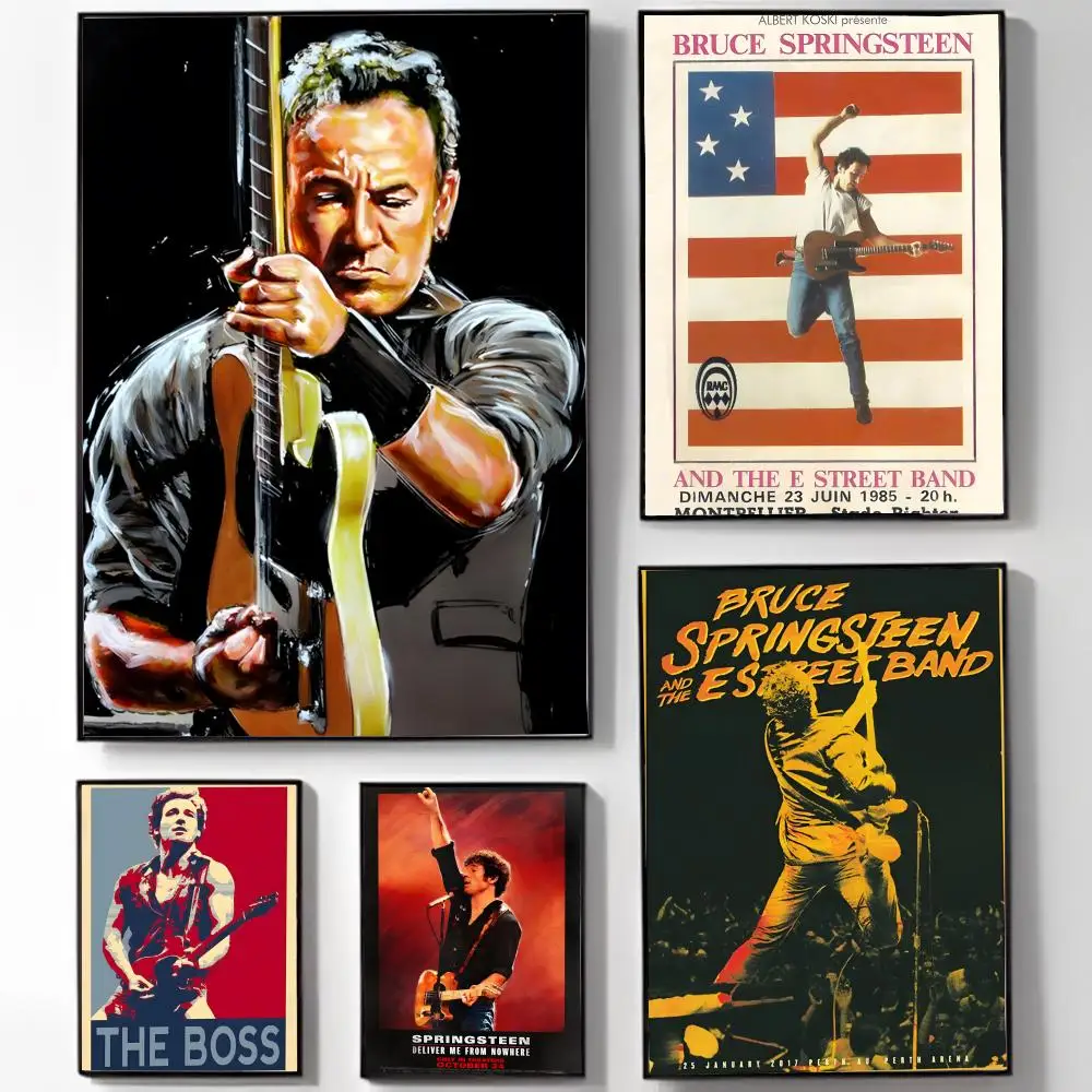 Singer The Boos B-Bruce S-Springsteen Poster Poster High-def