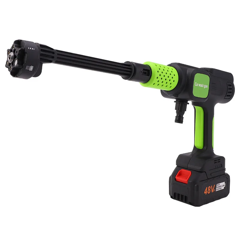 

Home-use wireless lithium-ion rechargeable high-pressure car washing water gun, compatible with Makita battery
