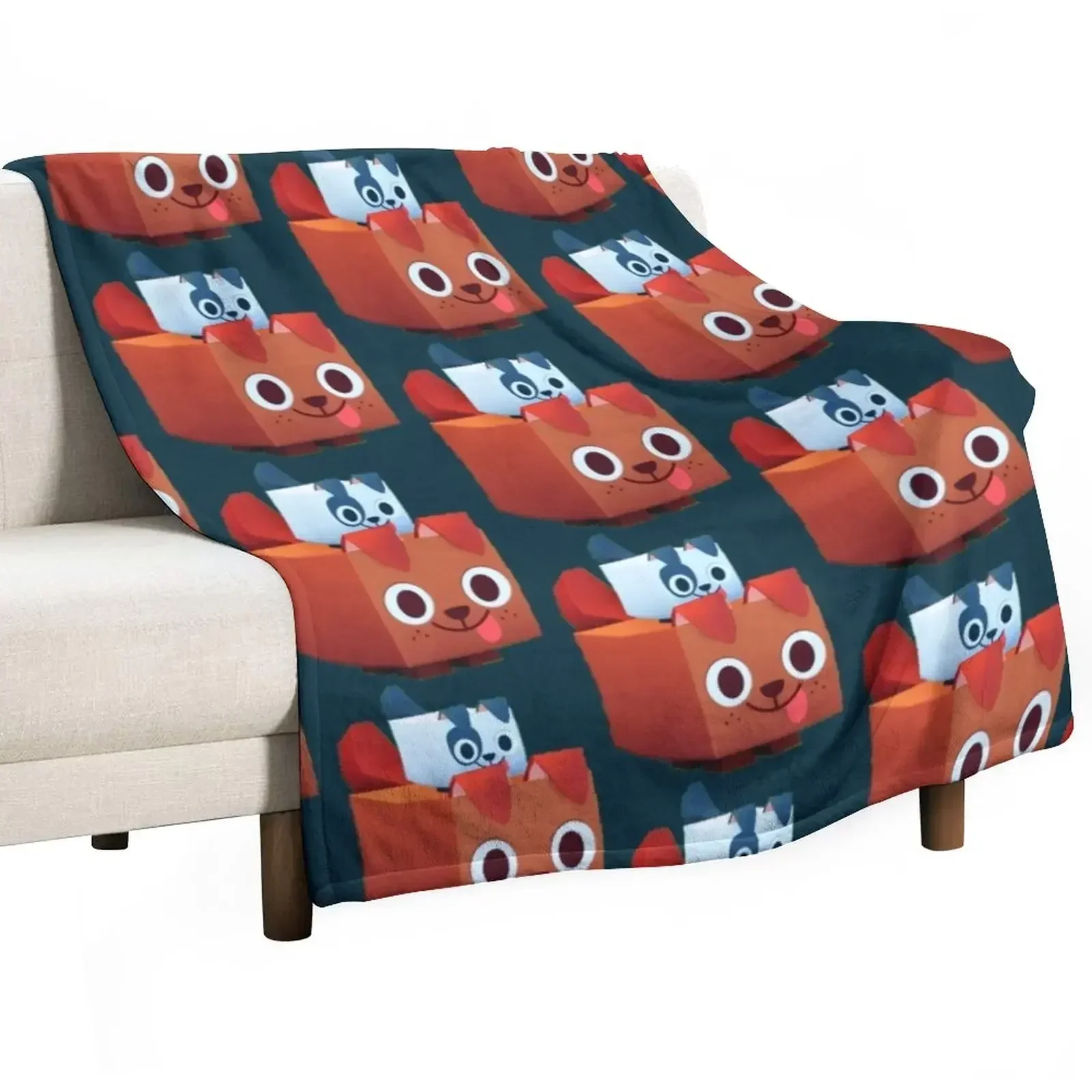 

pet simulator x Throw Blanket Single Soft Beds wednesday Blankets