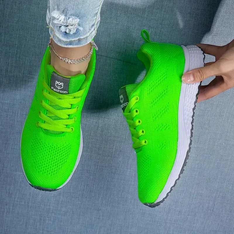 

New Sneakers Women Casual Shoes Fashion Breathable Walking Mesh Flat Shoes Women 2024 Tenis Feminino White Ladies sports Shoes