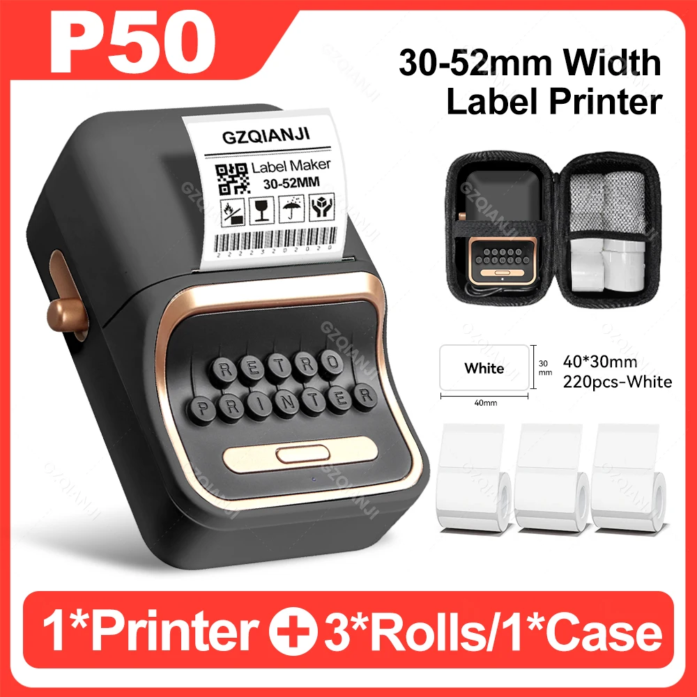 Label Thermal Printer Convenient Mini Smart Bluetooth Sticker Paper Note Maker 30-50mm Printing as if B21 Labeling Machine