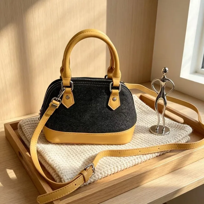Women's New Trendy Classic Printed Shell Bag, Colorful Print Handbag, Shoulder & Crossbody Bag for Ladies