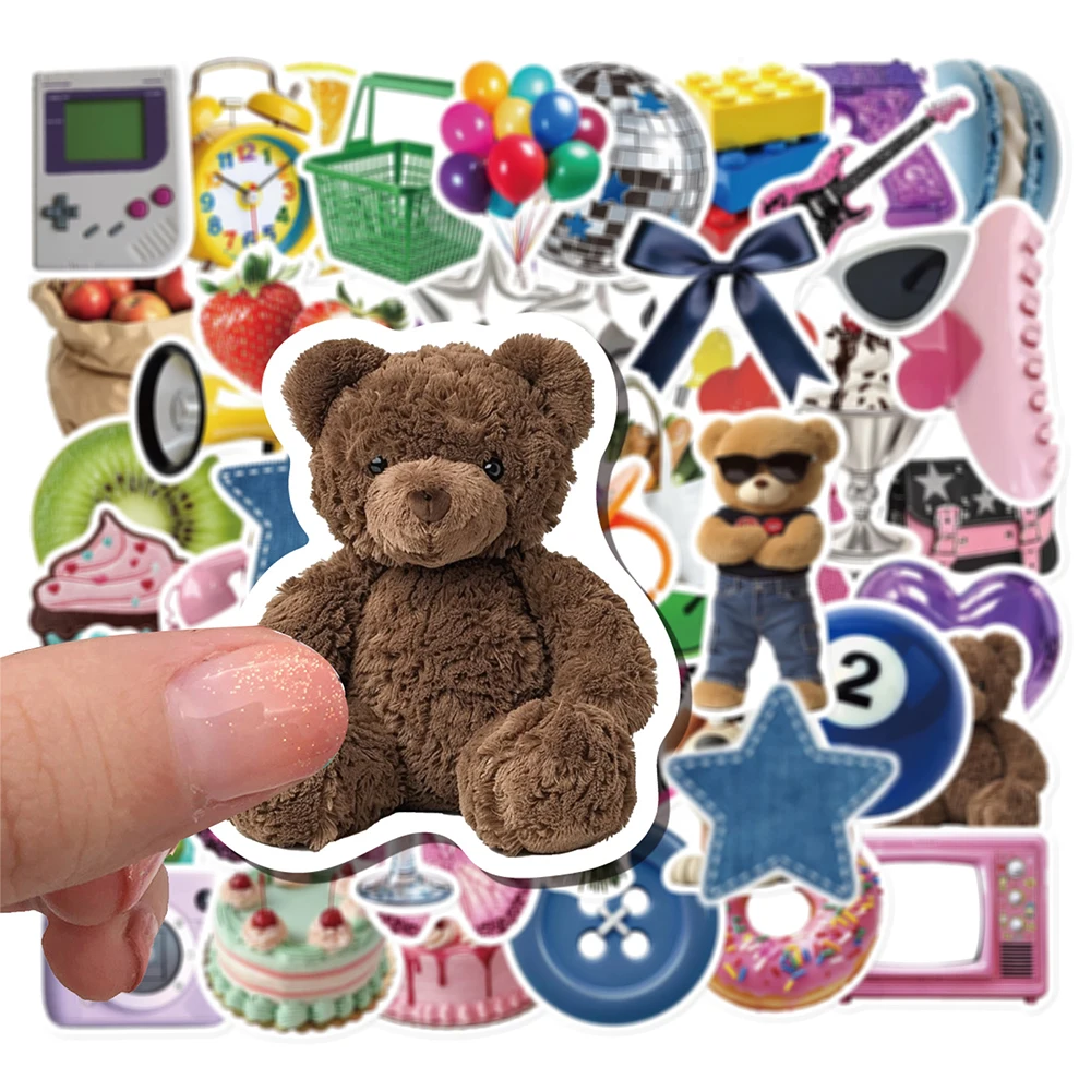 

10/30/50pcs Cute Aesthetic Y2K Girl Cartoon Stickers Decals DIY Skateboard Phone Luggage Vintage Decoration Sticker for Kid Toys