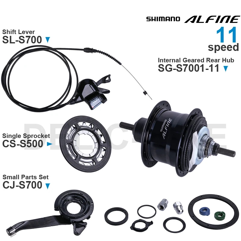 SHIMANO ALFINE 11-speed S700 Groupset Shifter SL-S700 Internal Geared Rear Hub  SG-S7001-11 CS-S700 CJ-S700 Original Parts