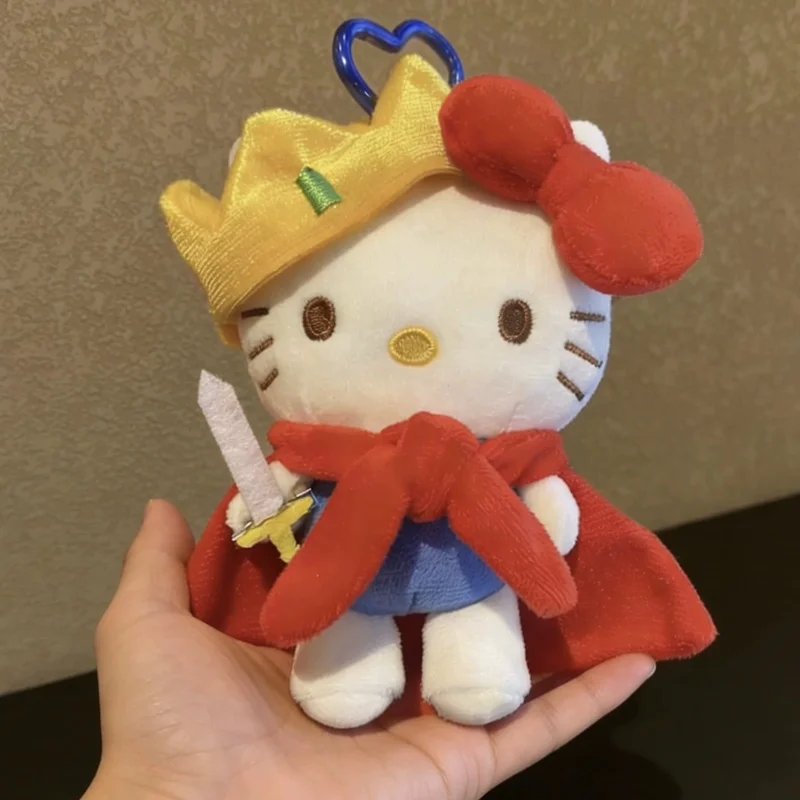 

Anime Sanrio Hello Kitty cosplay cross-dressing plush doll keychain PP cotton stuffed doll Kawaii school bag pendant gift