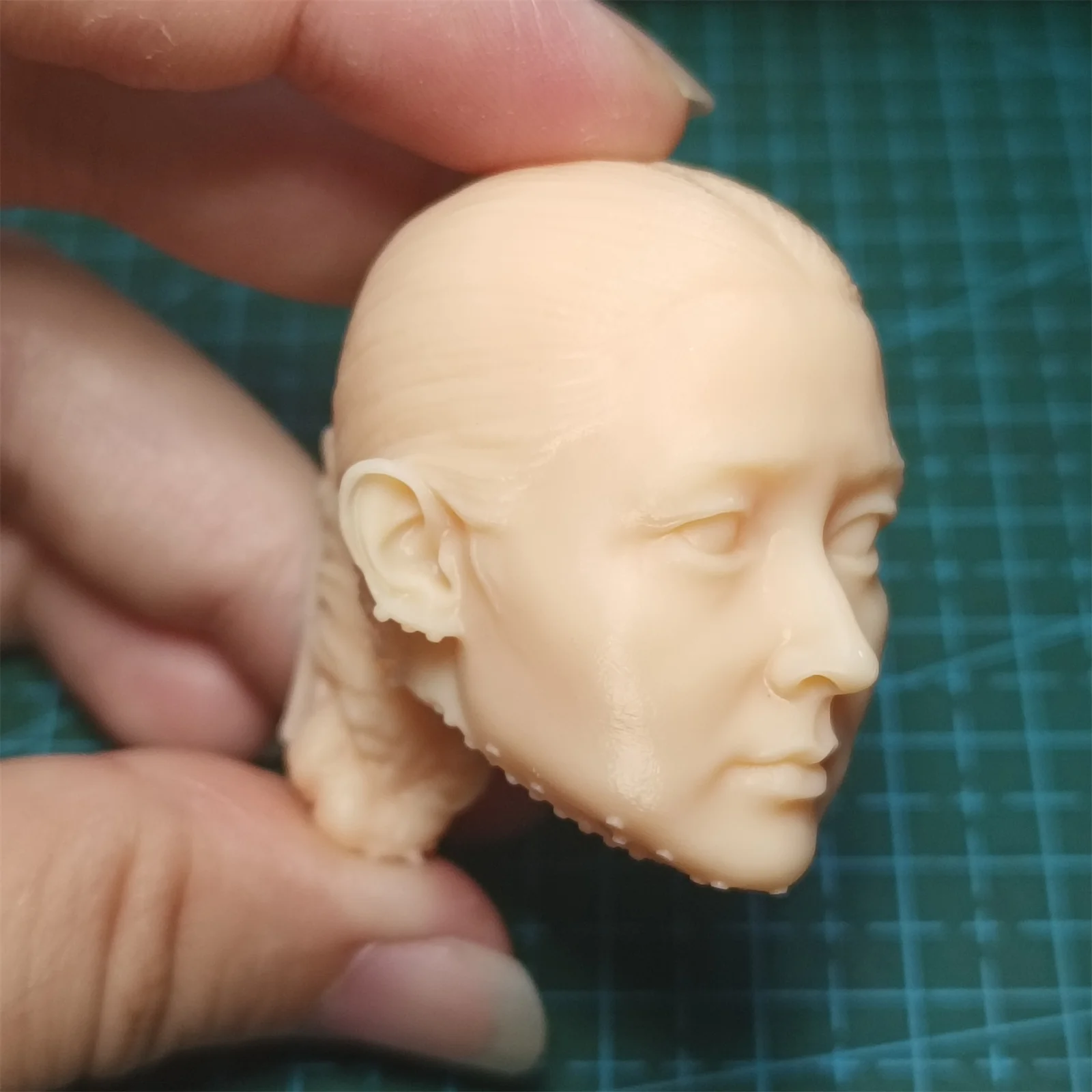 كوريا الجنوبية القديمة آسيا رئيس نحت دمية غير مصبوغ 1/6 مقياس أنثى الجندي نموذج لشخصية عمل 12 بوصة #1