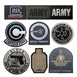CAPSULE ARMY CORP Military Embroidery Cloth Hook Loop Patch Backpack Tactical Morale Badge Applique For Jacket Jeans bag
