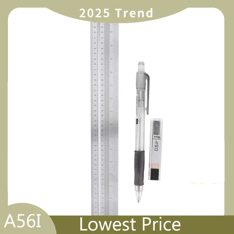ABDD Ultra Precision Marking Ruler, Stainless Steel Metric Version Woodworking Scribing Ruler Gauging High Precision T Square