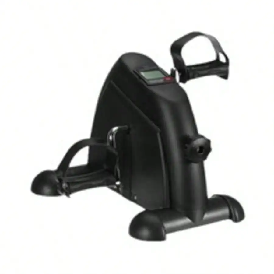Mini Exercise Bike, Under Desk Bike Pedal Exerciser Portable Foot Cycle Arm & Leg Peddler Machine With LCD Screen Displays view 2