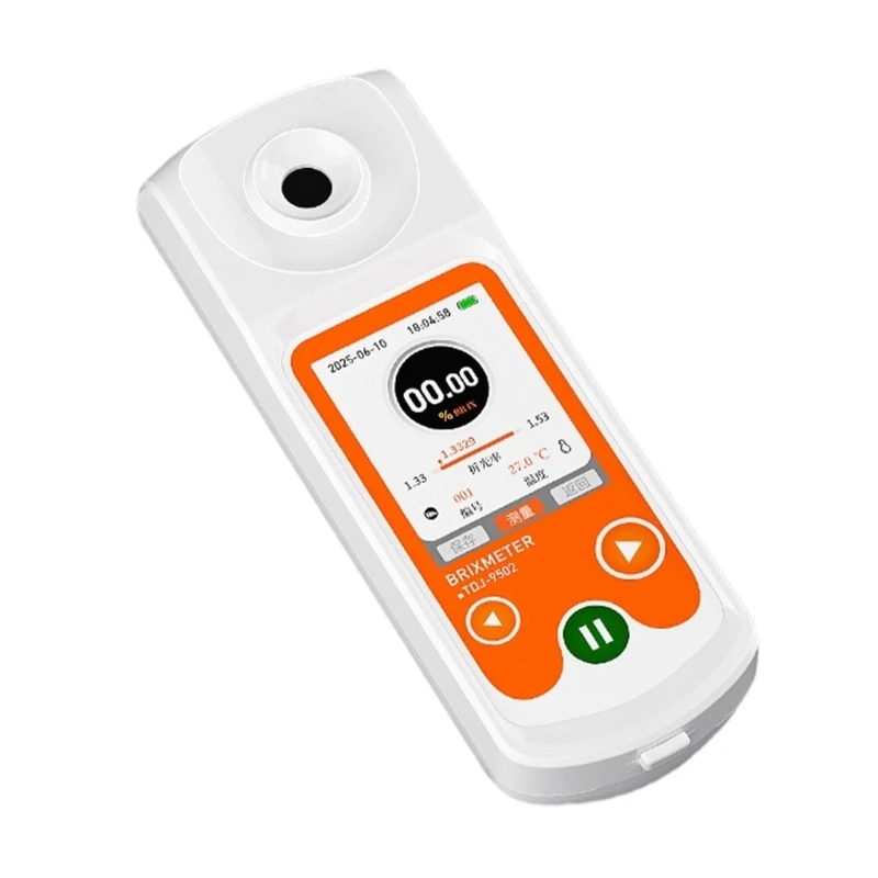 Y5GD Advanced Digital Refractometer 0 95% Scale Featuring Automatic Temperature Adjustment For Fruits And Beverages