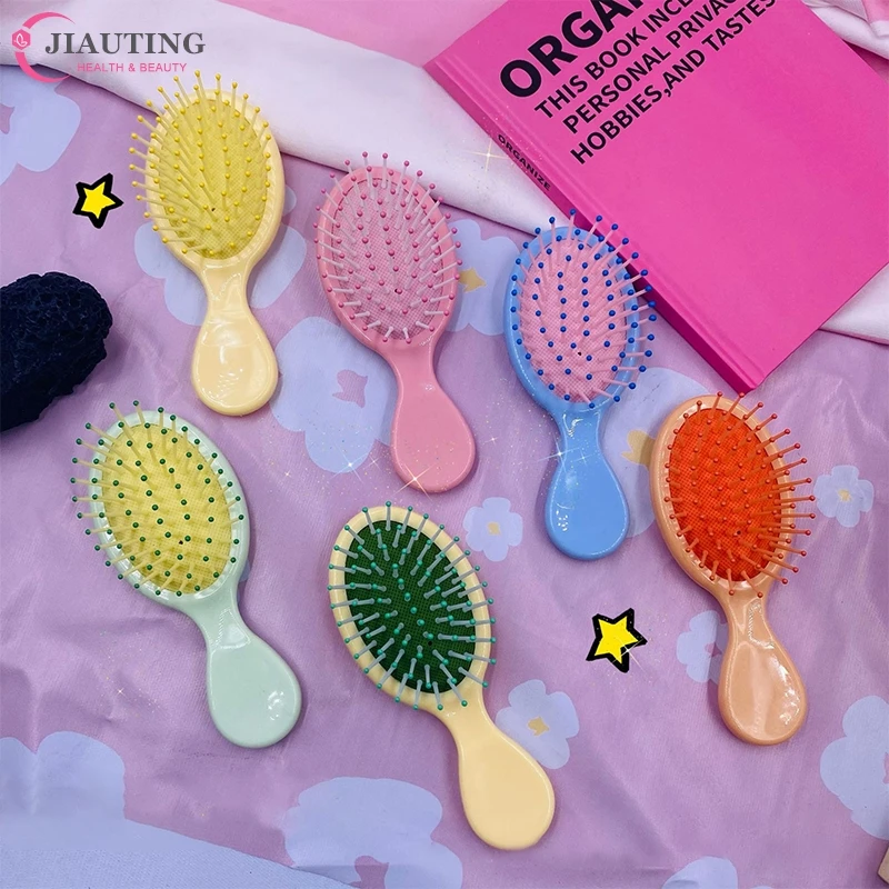 1PCS New Mini Portable Head Scalp Massage Air Cushion Comb Hairdressing Straight Curly Hair Comb Women Hair Brush Styling Tool