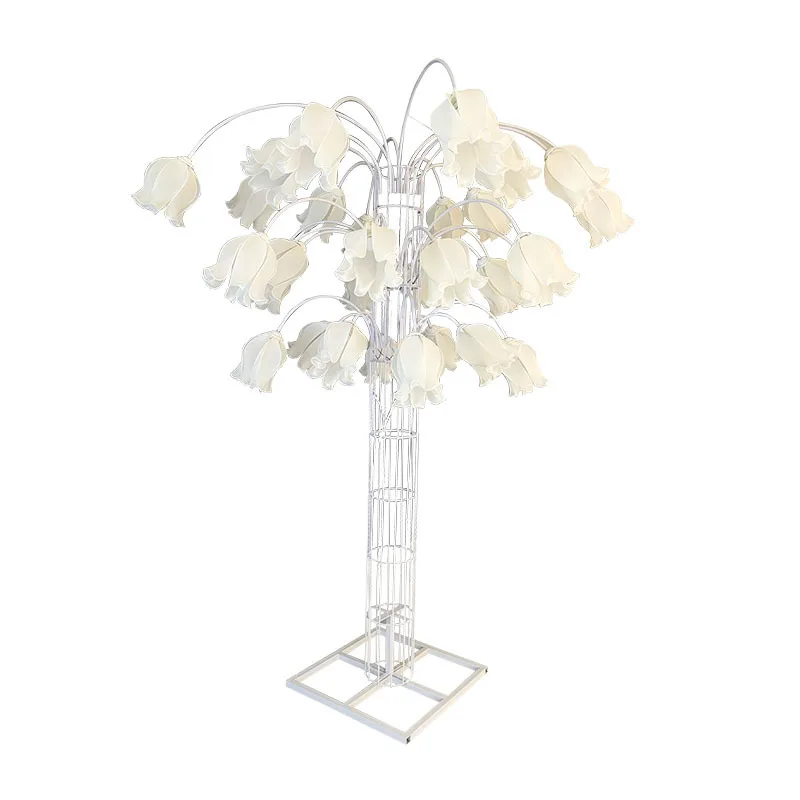

Wedding props Lily of the Valley big tree street lead lamp wedding hall iron stage decoration arrangement bell flower road