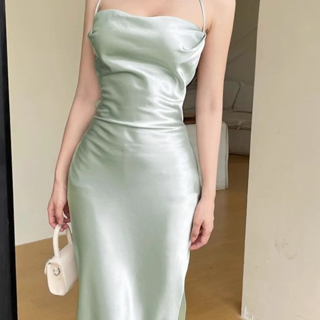 Vestidos femininos malha glitter ruched em camadas midi y2k saia festival clube dramático moderno brilho chique declaração showstopper juventude