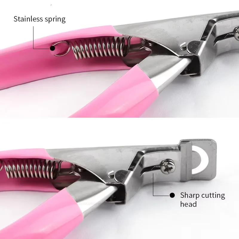 1 個ネイルカプセルカッター U 字型偽アクリルヒントはさみトリマーカッター爪切りプロのマニキュアアクセサリー