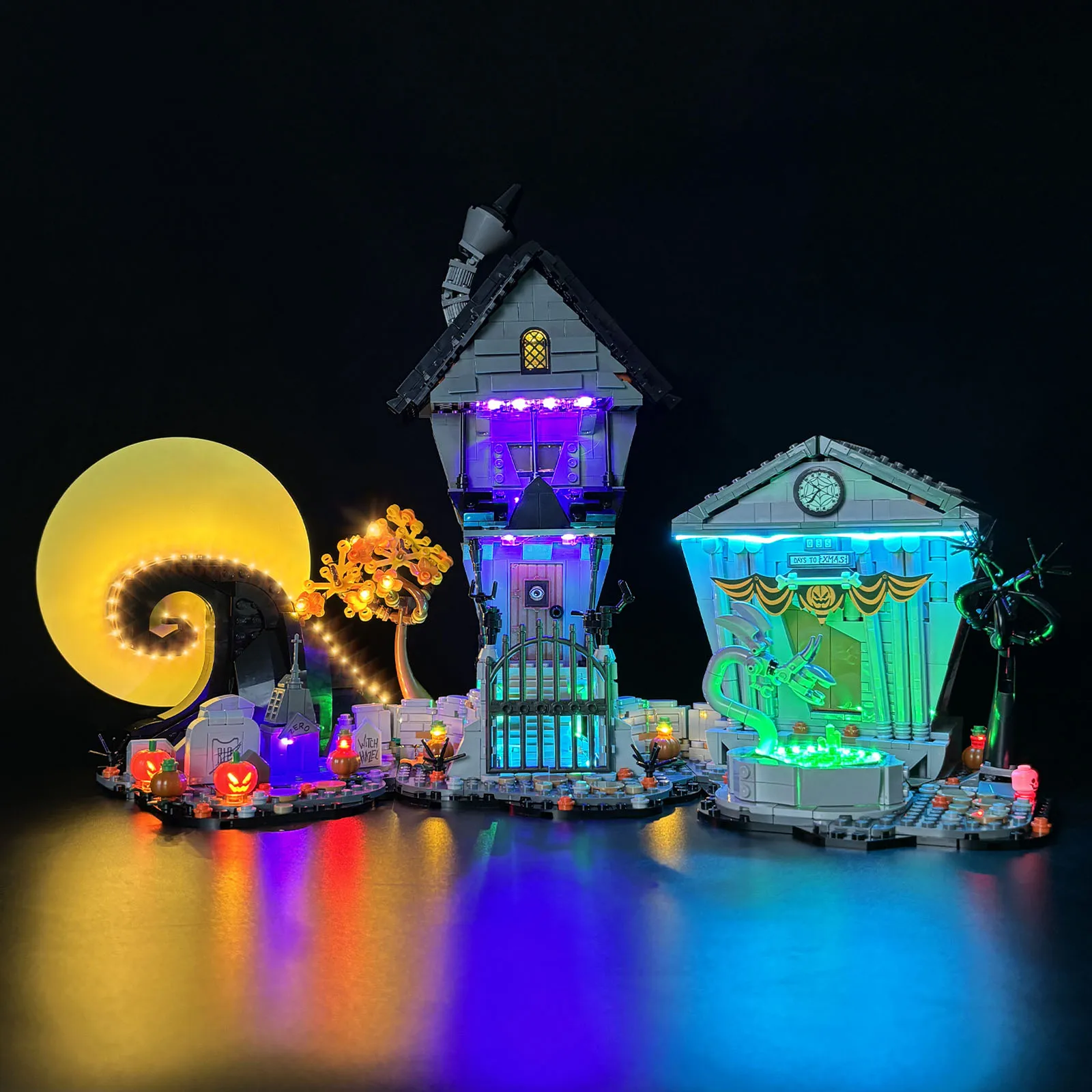LYBMTWF LED-verlichtingsset compatibel met Lego 21351 Nightmare Before Christmas Building (exclusief de modelstenen)