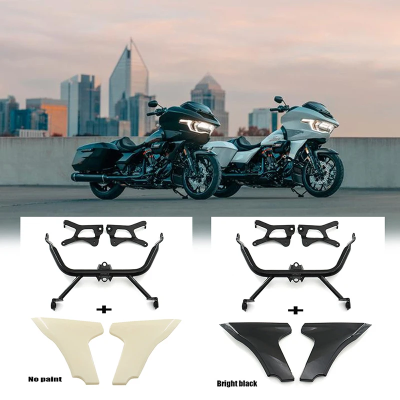 Halley Road Glide 117 2024 Side Fairing Panel Fence Bracket Kit Waterproof and Dustproof Motorcycle Accessories Motor Equipment