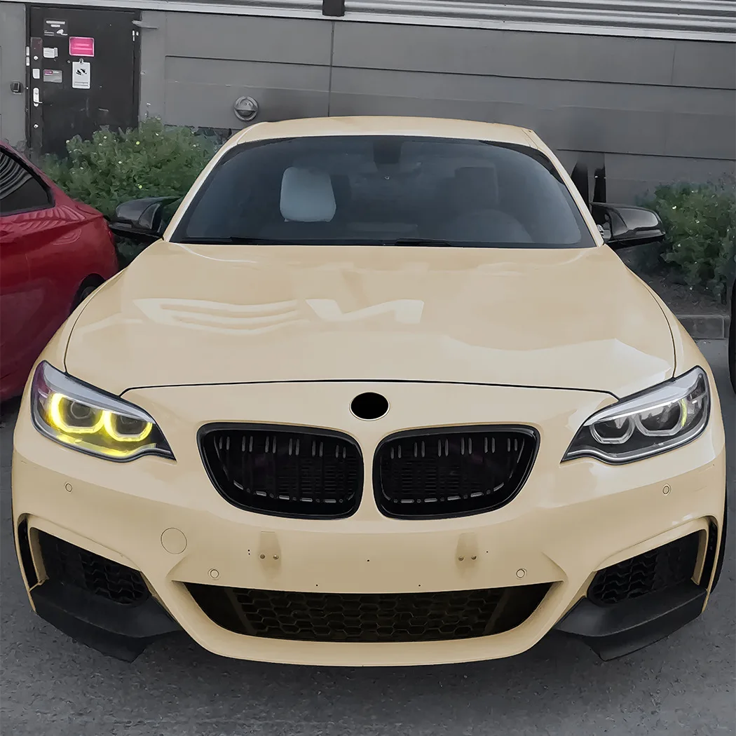 

For BMW 2 Series F22 F23 2014-2019 Single Dual Slat Vertical Front Grille Gloss Black