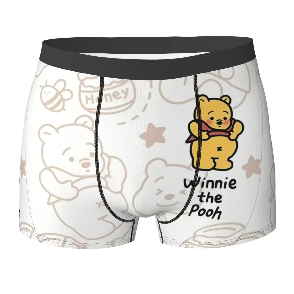 

Winnie The Pooh Boxer Brief Underwear Hot Sale Men Comfortable Trunk Printed Oversize Panties