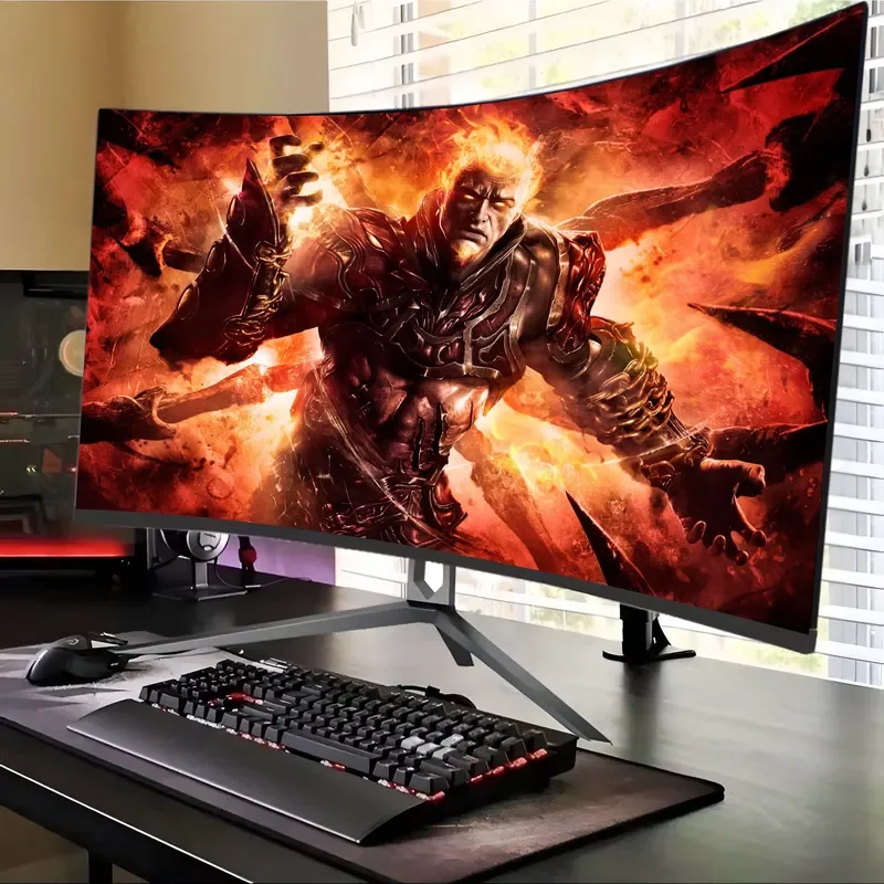 FY 4K Curved Monitor 240Hz Ultra Wide Gaming Screen for Gamers High Refresh Rate Desktop Display 24 27 32 34 Inch