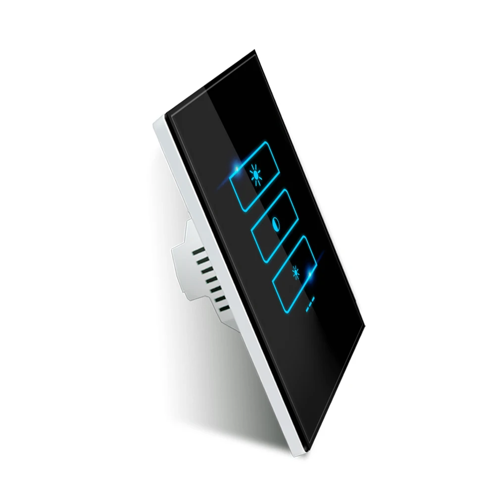 Venda quente na NZ e Austrália Wifi Zigbee Smart Dimmer Light Switch com múltiplas luzes de fundo LED ajustáveis