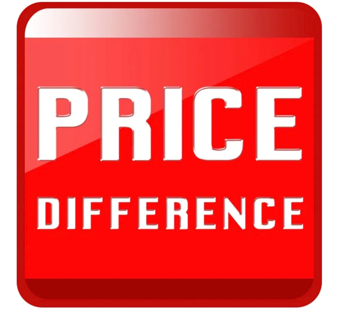 

Price difference