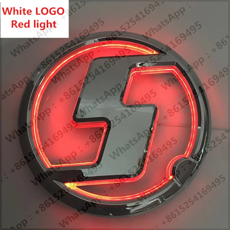 For SHACMAN Signboard X3000 X5000 New M3000 Front Panel S Mark LED LOGO Mark Luminous Mark S Round Mark Truck Parts