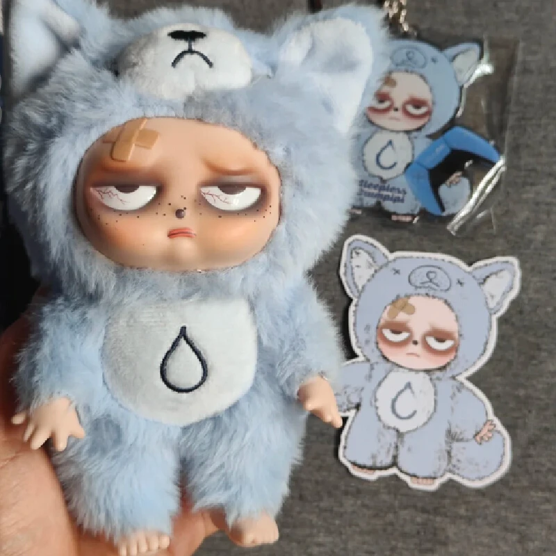 Echte slapeloze Grumpipi-serie Slapeloosheid Runaway Baby Vinyl Pluche Blind Box Decoratie Leuke Anime Verrassingscadeaucollectie