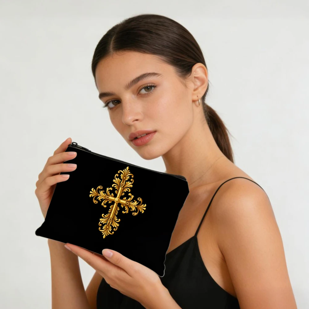 Golden Cross Cosmetic Travel Makeup Bag